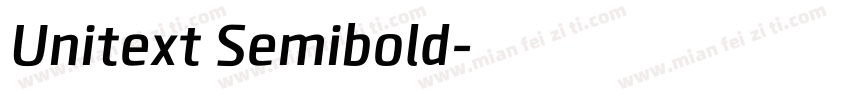 Unitext Semibold字体转换